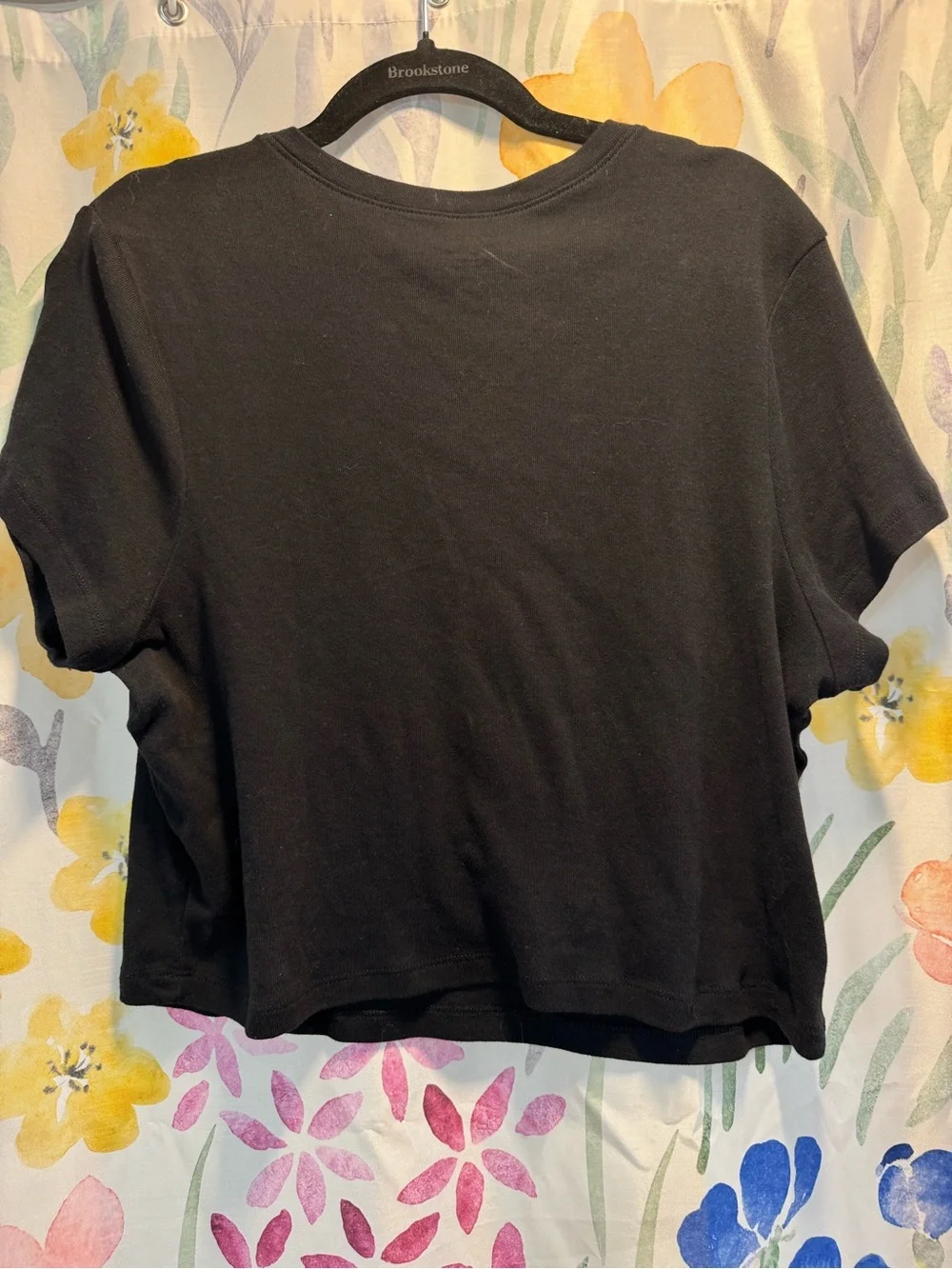 Black Los Angeles Photo Crop Tee